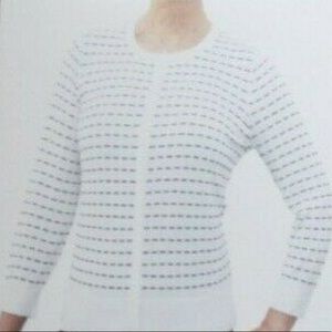 Cable & Gauge Black and White Cardigan